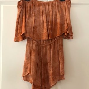 Blue Life Off the Shoulder Romper